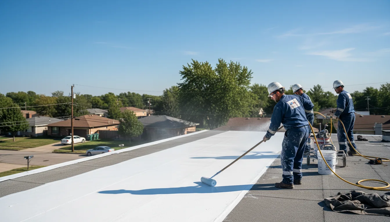 Commercial roof coating in Fairfield, ME near me